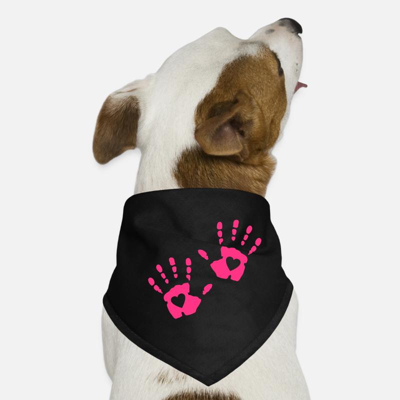 Heart Hand Dog Bandana