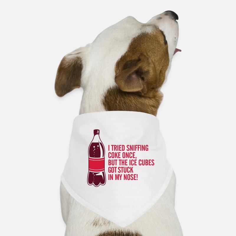 Ich habe einmal Coke gesnifft Hunde-Bandana