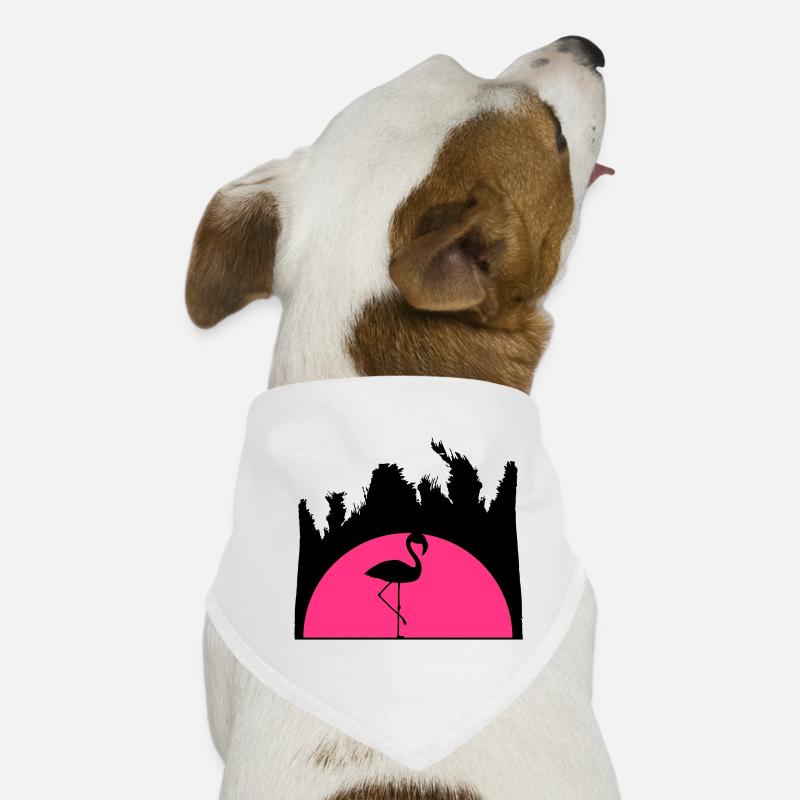 lever de soleil palmiers vacances Miami vacances soleil som Bandana pour chien