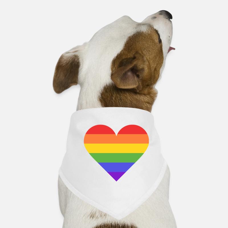 Rainbow Heart Hunde-Bandana