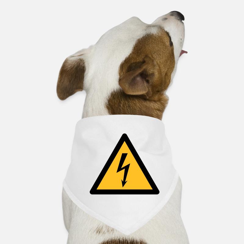 Symbole de danger - High Voltage (2 couleurs) Bandana pour chien