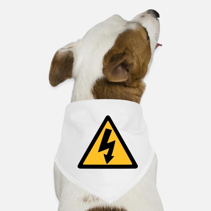 Elektriker - Hunde-Bandana - Weiß