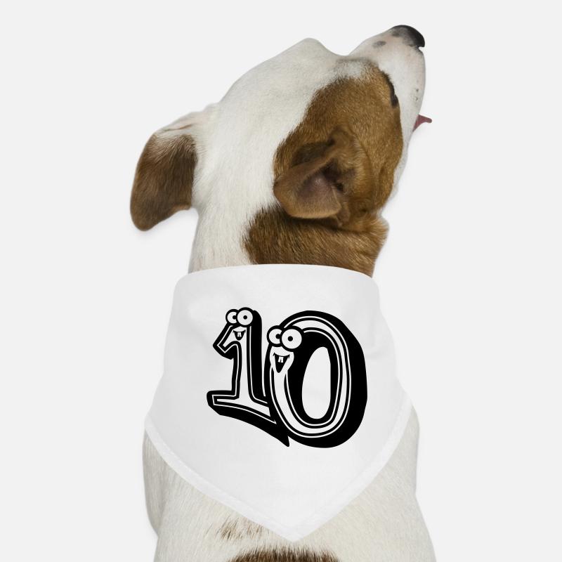 10-ten comic cartoon 3d design Dog Bandana