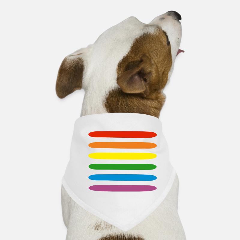 Regenbogen Hunde-Bandana