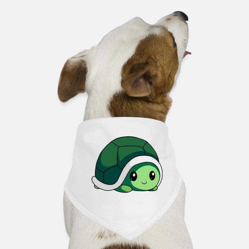 littel cute bébé Turtle - Bandana pour chien - blanc