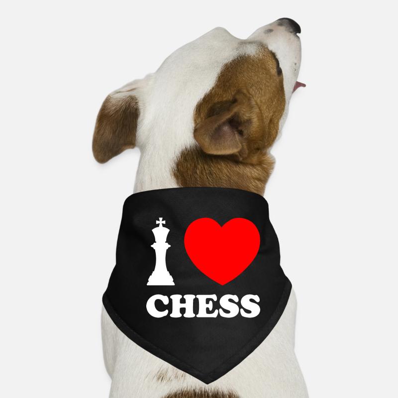I love Chess Chess Chess Player Dog Bandana