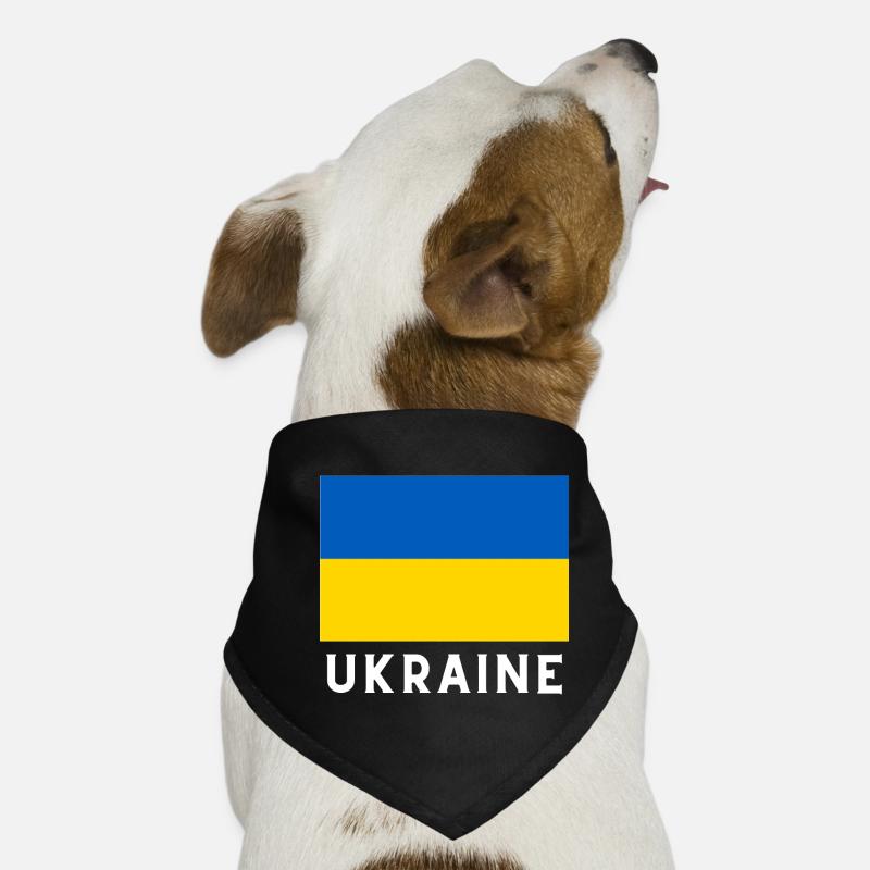Flagge Ukraine Hunde-Bandana