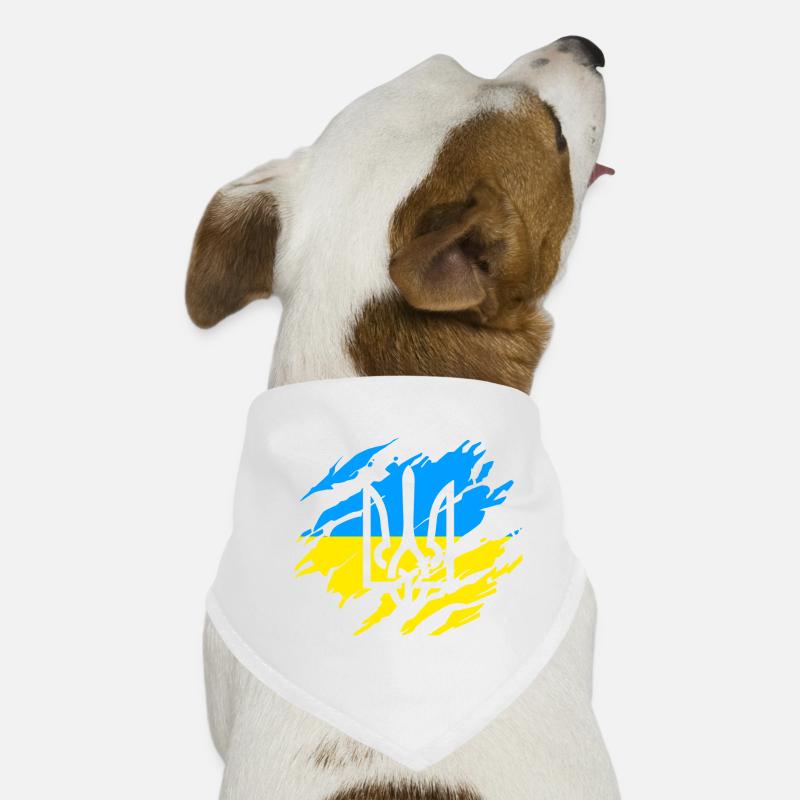Ukraine Solidarité Bandana pour chien