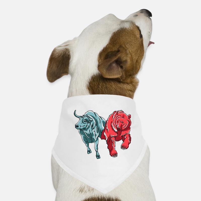 Bull Vs. Bear Crypto Chart Crypto Crypto-monnaie Hodler Bandana pour chien