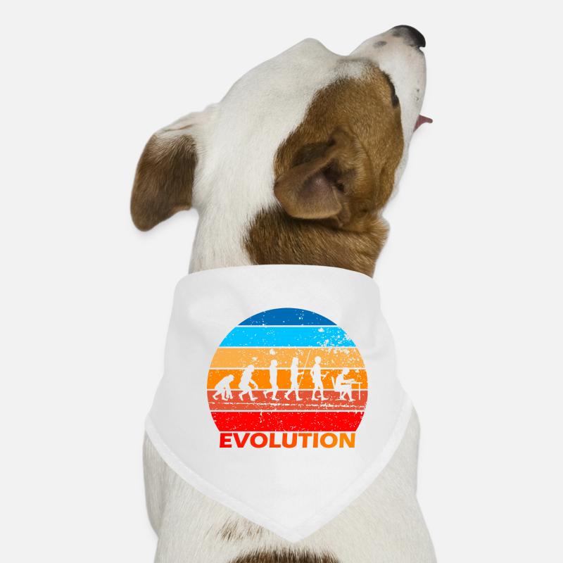 Evolution von IT EDV Informatik Computer Nerds Hunde-Bandana