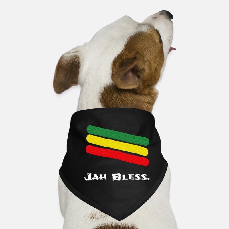 Jah Bénis. Rasta Bandana pour chien