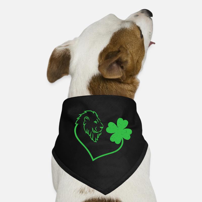 Lion Cloverleaf Lucky Charm Amour Bandana pour chien