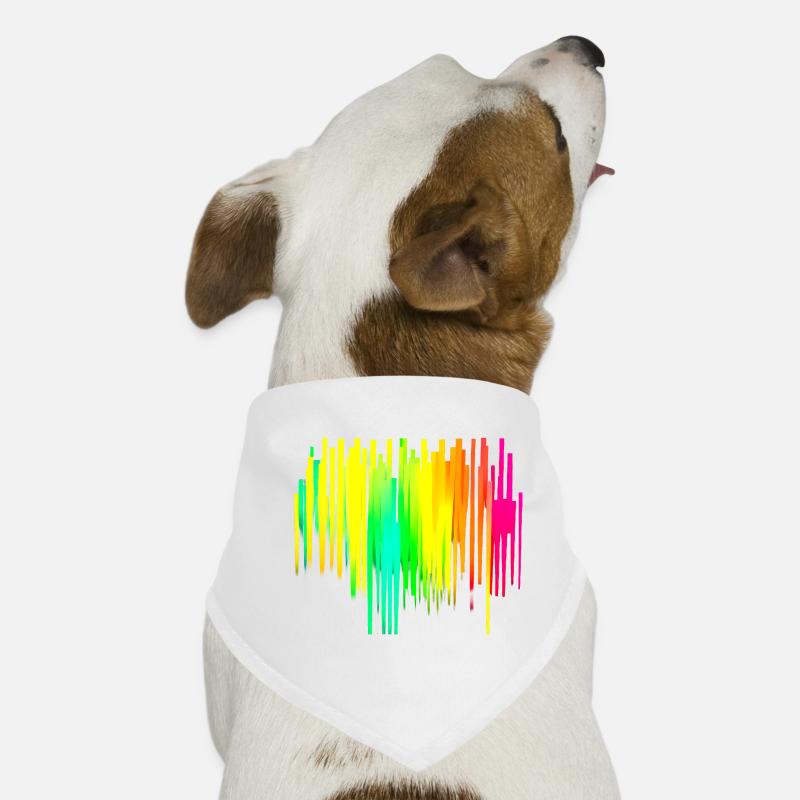 Rainbow dégradé coloré cool rétro tendance Art 2 Bandana pour chien