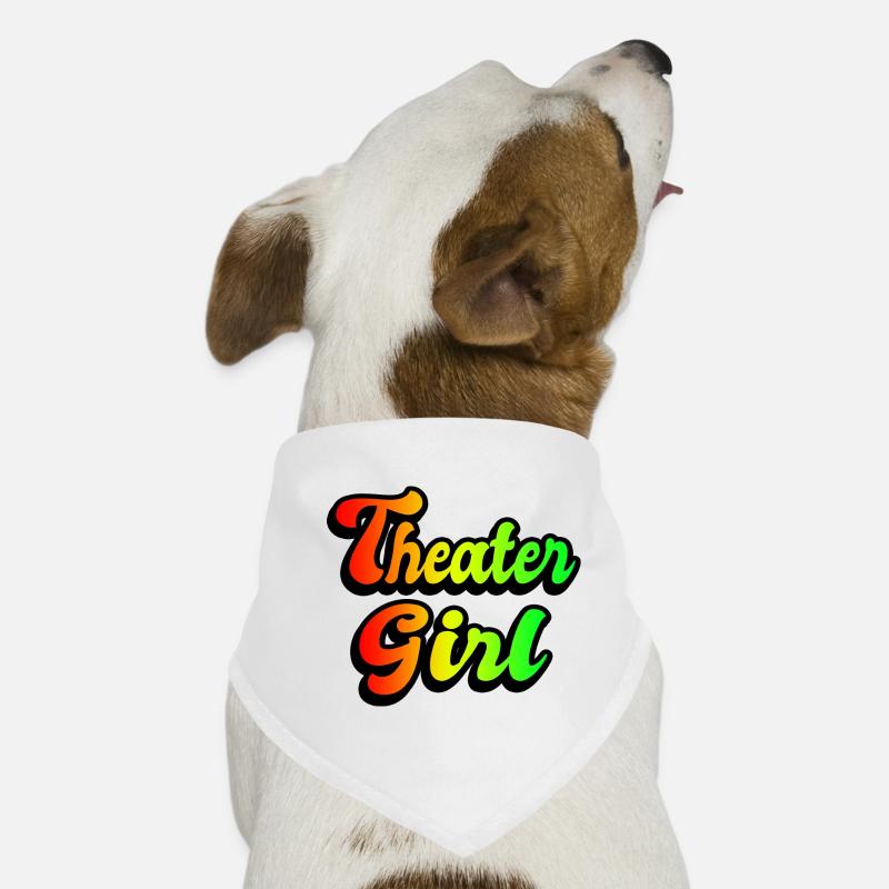 Theater Mädchen Regenbogen Hunde-Bandana