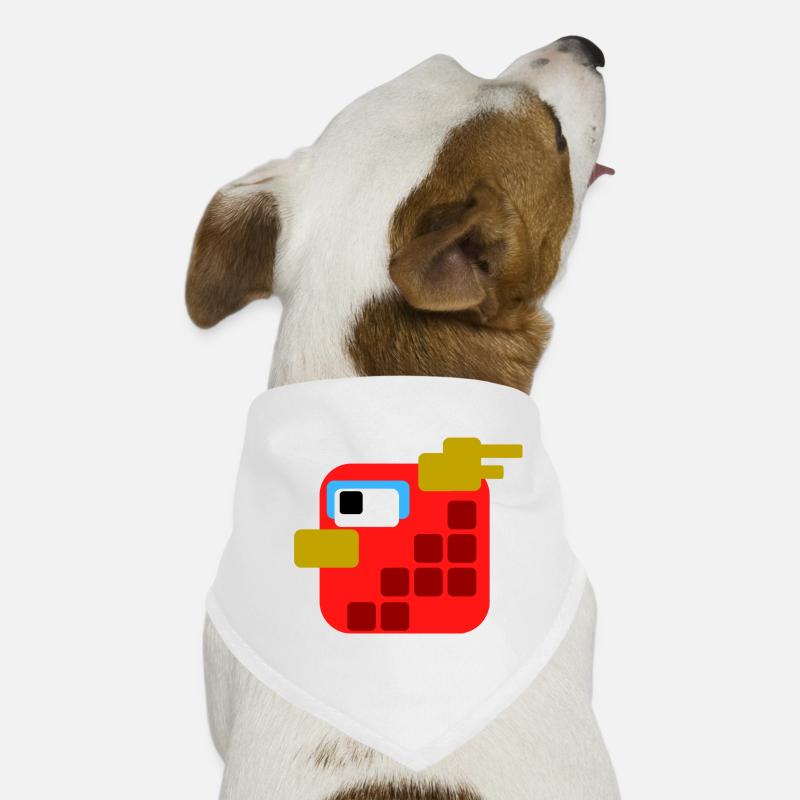 Oiseau Rouge PixelArt Bandana pour chien