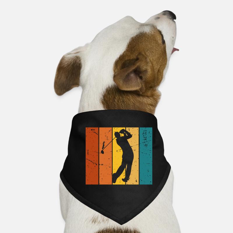 Golf-Geschenk Vintage Hunde-Bandana