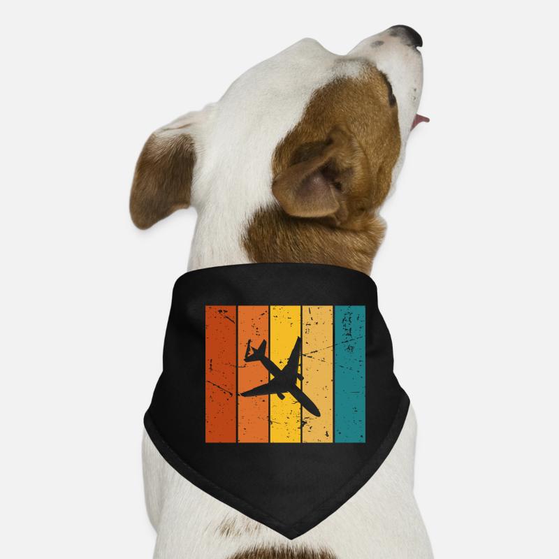 Vintage-Geschenkflugzeug Hunde-Bandana