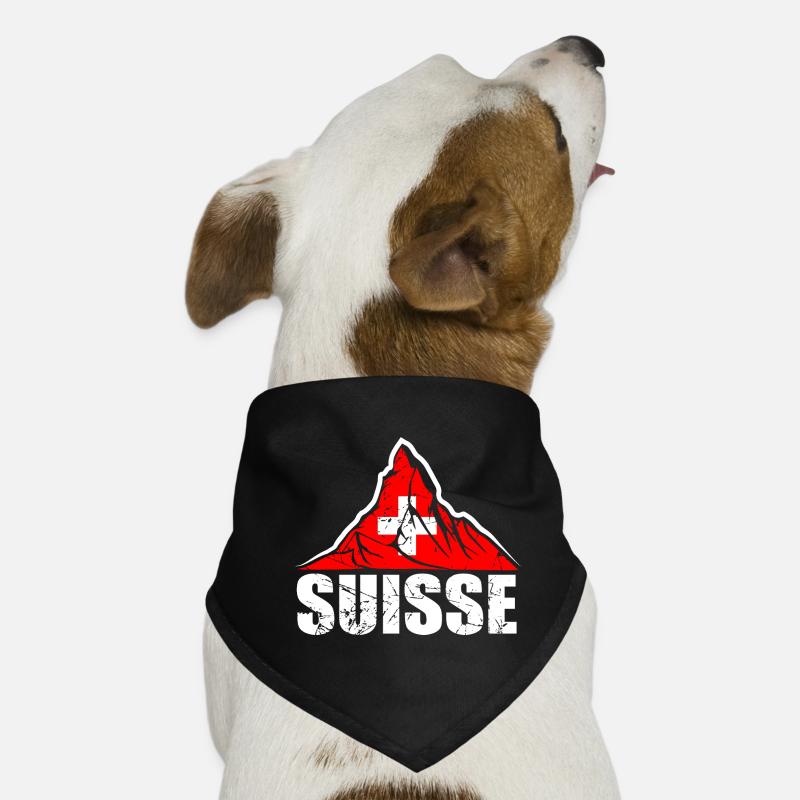 Suisse Cervin - Drapeau suisse Bandana pour chien