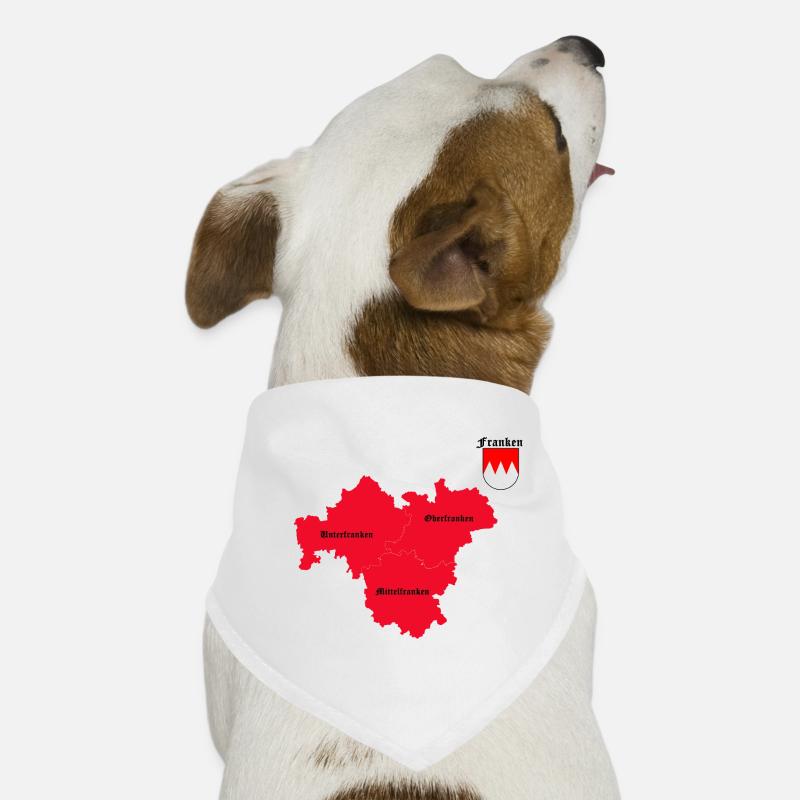 Franken - Hunde-Bandana - Weiß