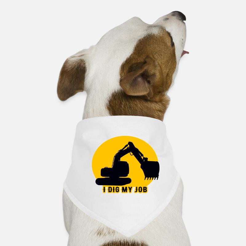 Fun Quote Excavator Driver Dog Bandana