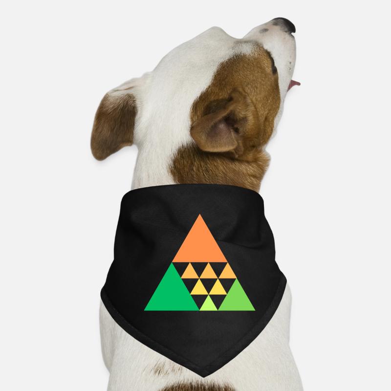 Triangles colorés Bandana pour chien