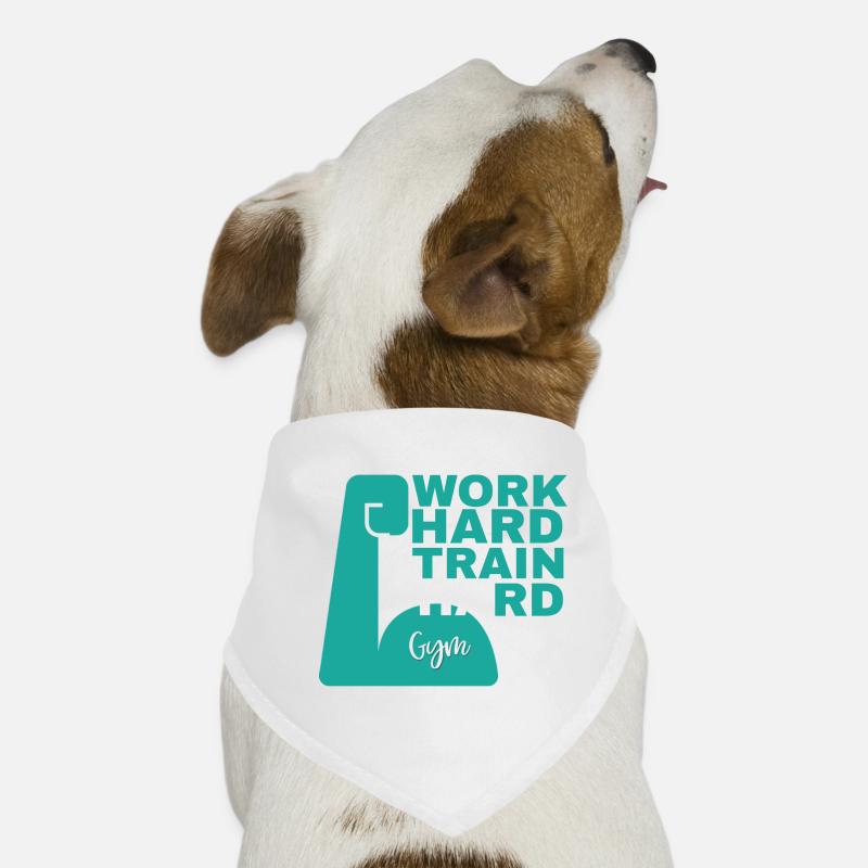 work hard train hard Hunde-Bandana