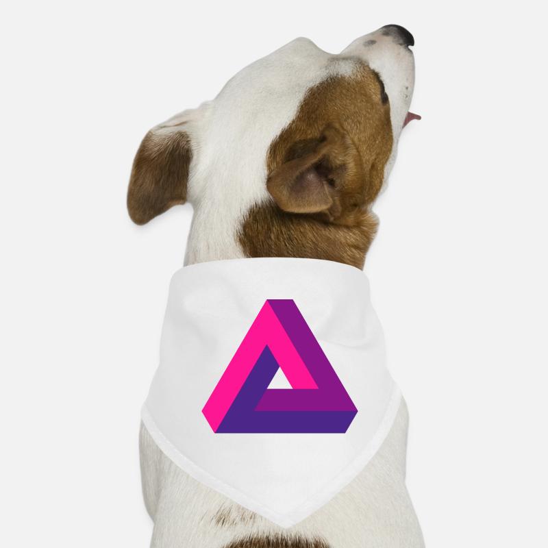 Perspective hallucinante : Impossible 3D Triangle Bandana pour chien