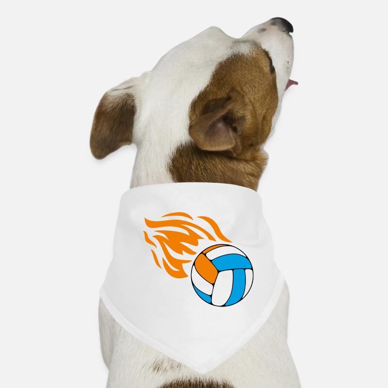Flying flaming volleyball Dog Bandana