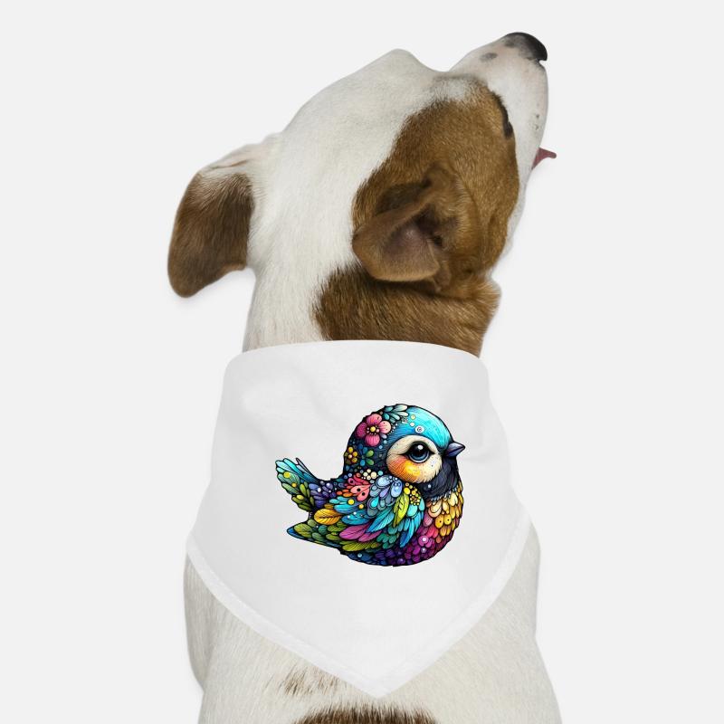 Florale Vogelharmonie Hunde-Bandana