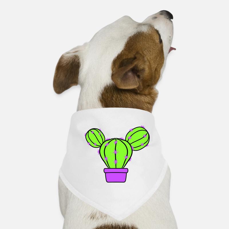 Petit Cactus Épines Désert Cactus Pot de Fleur Bandana pour chien