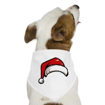 weihnachten nikolaus mütze - Hunde-Bandana - Weiß - Vorne