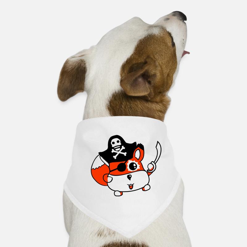 Little Cute Captain Fox Pirate Animal Eye Patch Dog Bandana