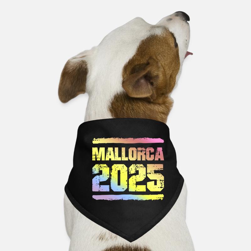 Mallorca 2025 Bunt Hunde-Bandana