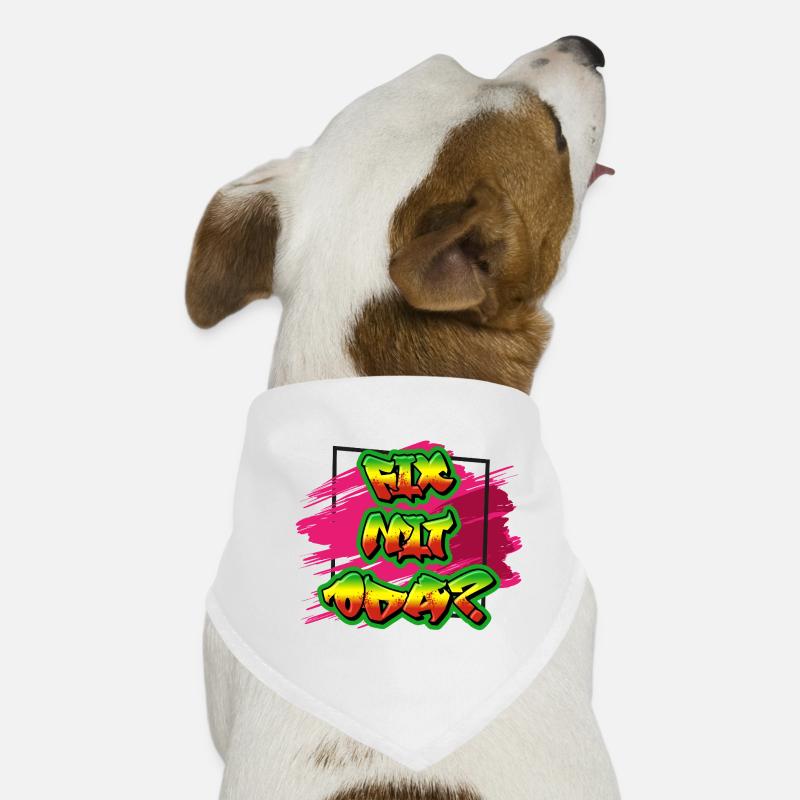 Graffiti Inspired Paint Sprayer Design, Dialect Dog Bandana