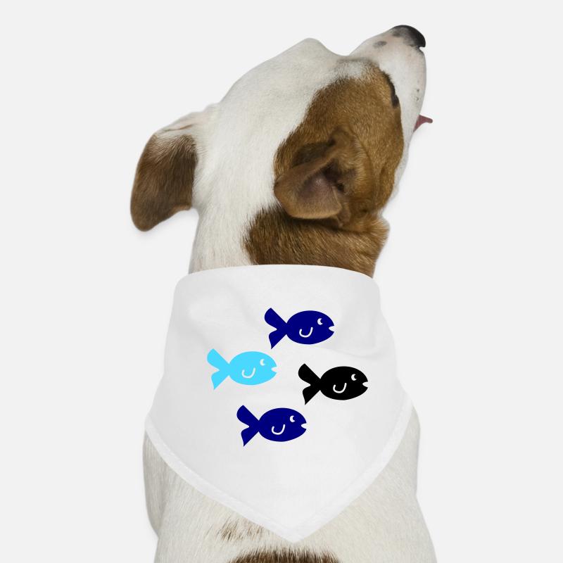 Fische Silhouette Hunde-Bandana