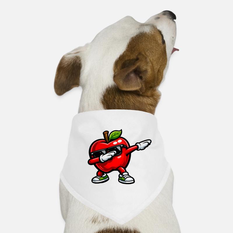 Dabbing Roter Apfel Hunde-Bandana