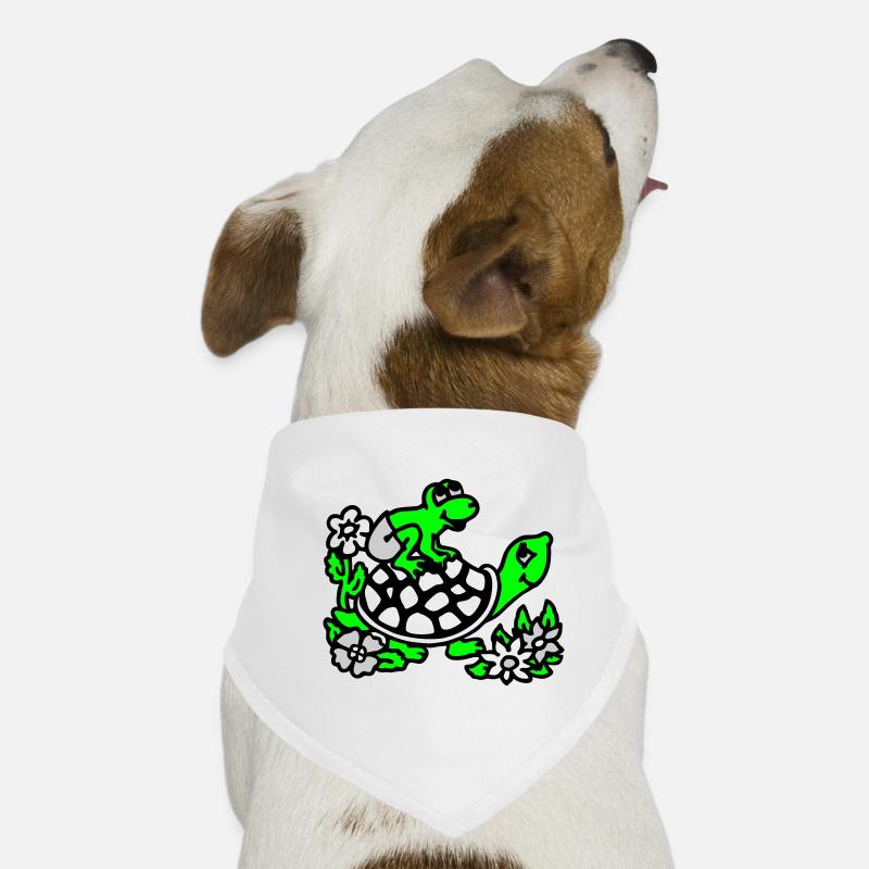 frogg & turtle / frosch & schildkroete Hunde-Bandana