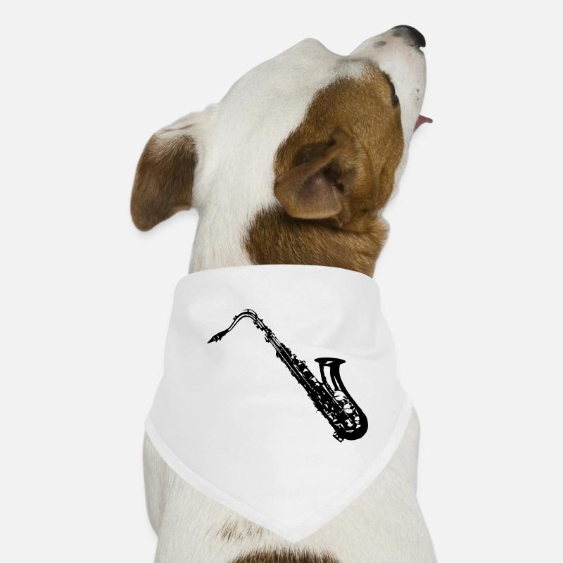 Saxophon Hunde-Bandana