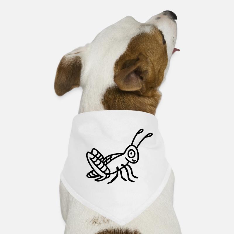 Grashüpfer - line Hunde-Bandana