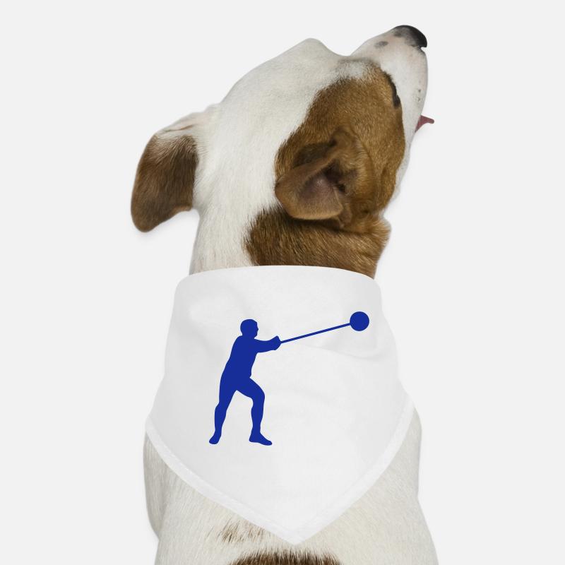 hammer throw athlete silhouette2 Dog Bandana