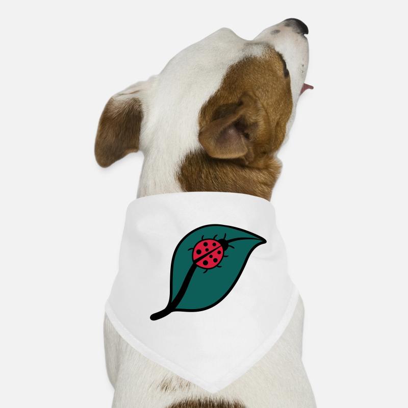 Little Ladybug on a leaf design Dog Bandana