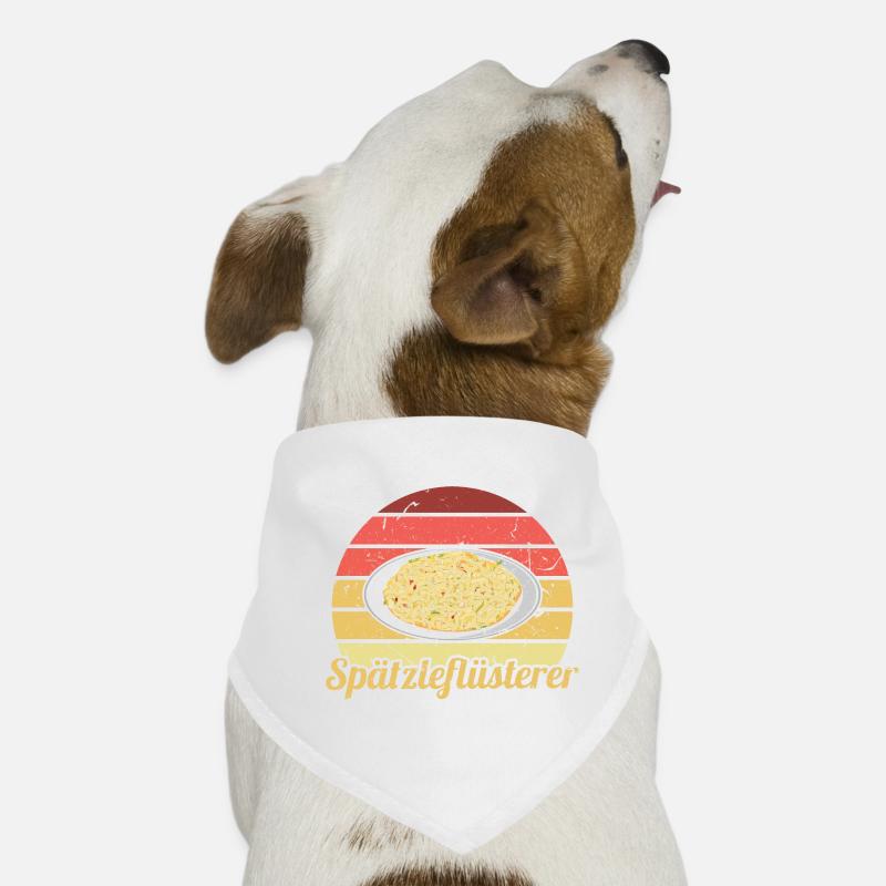 Retro Spätzleflüsterer Schwaben Spätzle Hunde-Bandana