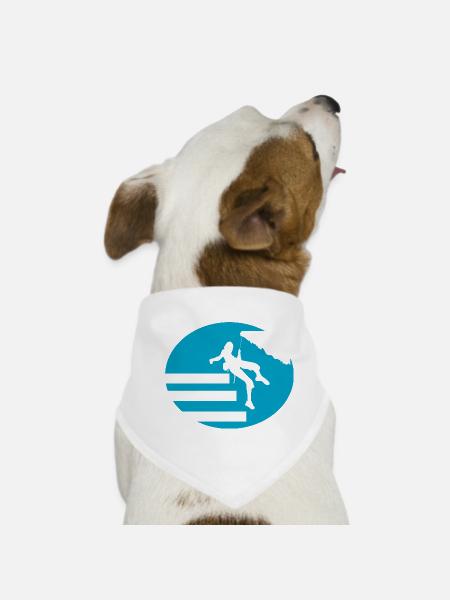 Escalade de bloc - Bandana pour chien - blanc