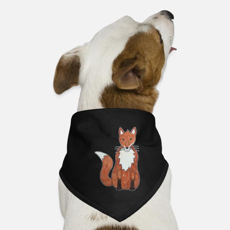 cute fox Dog Bandana