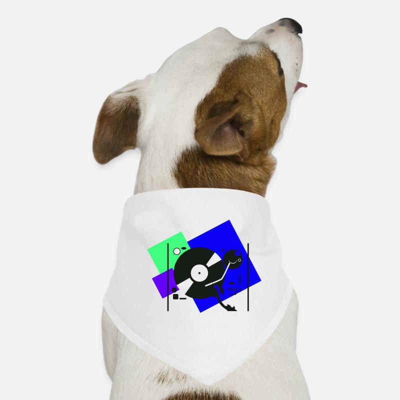 colorful turntables4 Hunde-Bandana