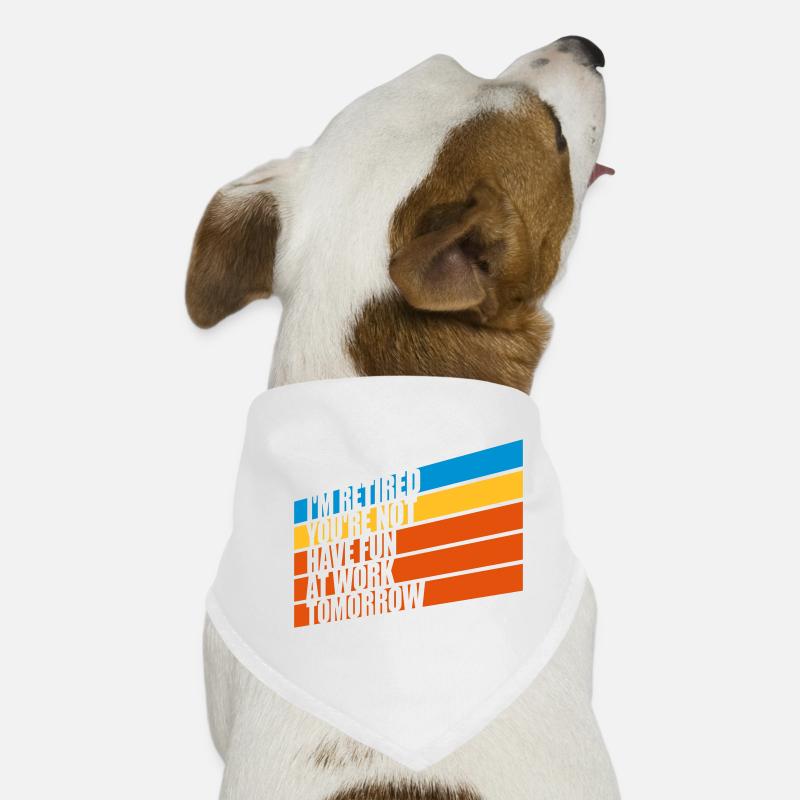 Amusez-vous au travail Bandana pour chien
