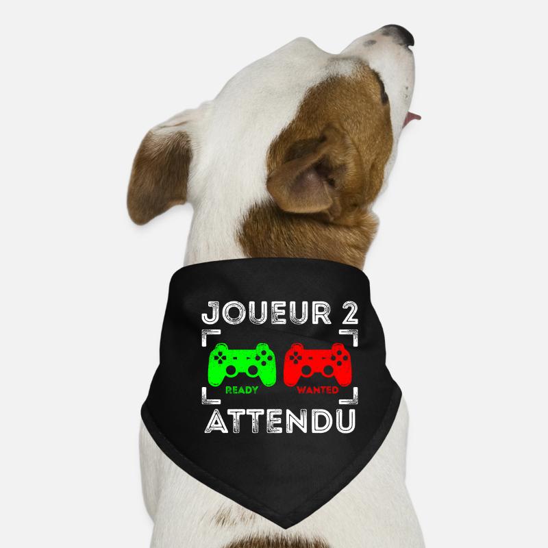 joeur 2 attendu - jeu video gamer Bandana pour chien