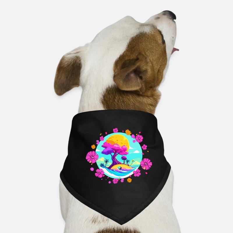 Pink blossom Dog Bandana