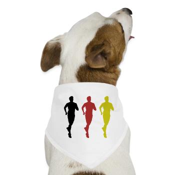 jogging germany - Hunde-Bandana - Weiß - Vorne