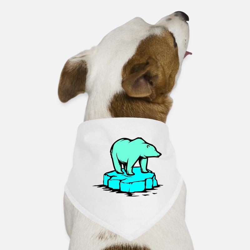 ours blanc Bandana pour chien